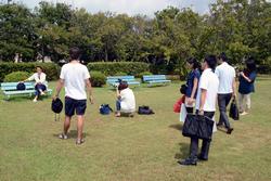 ふなばし三番瀬海浜公園　撮影の様子1