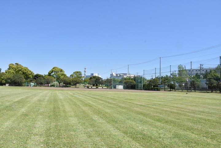天然芝の野球場を2面設置。