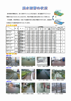 浸水被害の状況