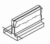 傾斜による折損の絵