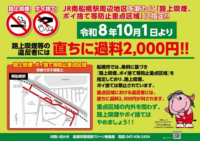 南船橋駅の追加に係るポスター