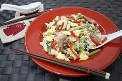 小松菜の中華混ぜご飯
