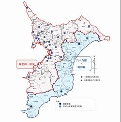 対象となる測定局及び注意喚起の地域区分