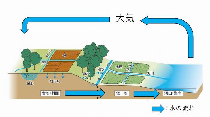 水循環のイメージ図