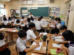 船橋中学校の事前授業