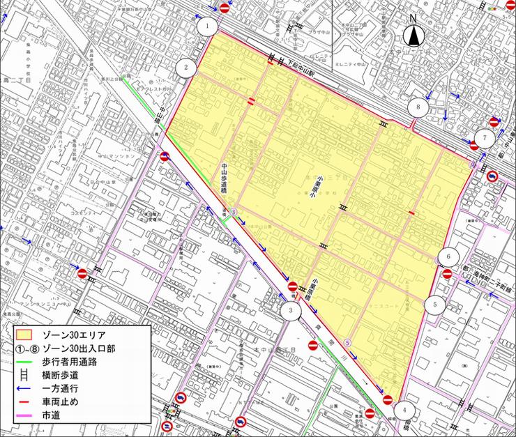 ゾーン30設定区域地図