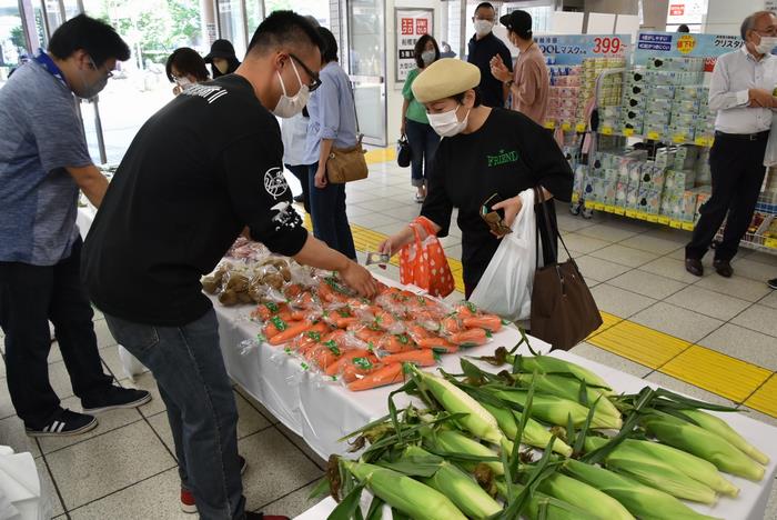 野菜即売会昨年の様子