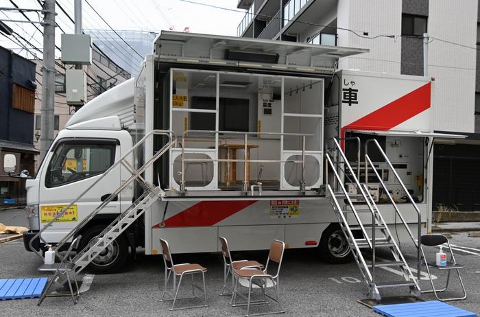 地震体験車を用いた大地震の揺れの体験
