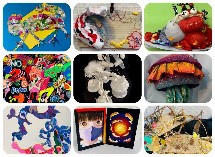子供たちの夢にあふれる展示作品