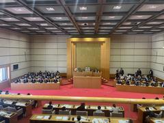 議会中