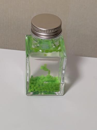 3日目の実験で作製した人口イクラ