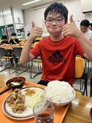 汗をかいたあとのご飯はおいしかったです
