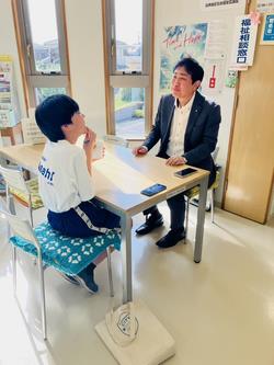 取材中の様子
