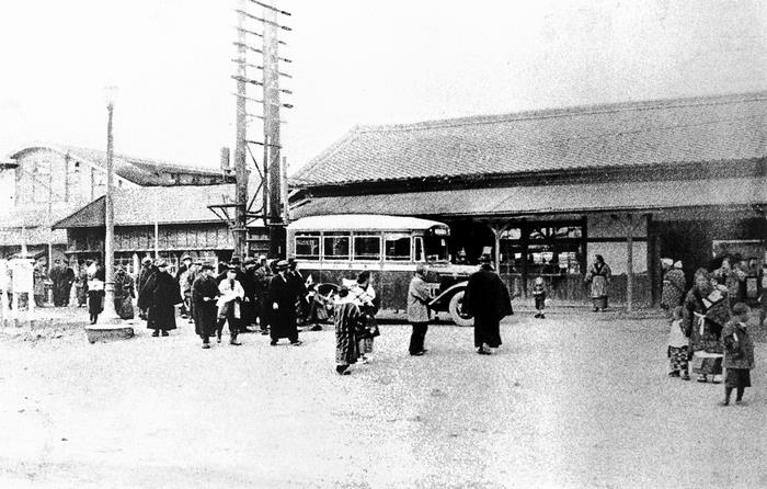 昭和初期の船橋駅の写真