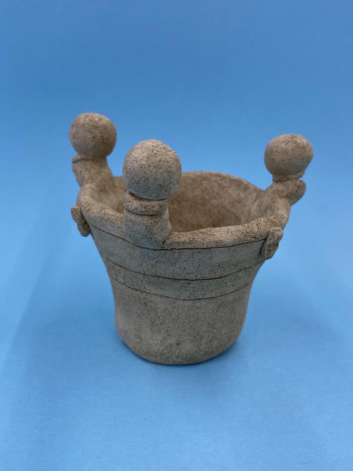 丸玉飾りのミニ土器