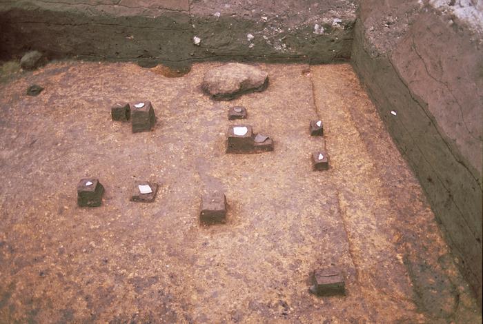 遺物出土状況写真