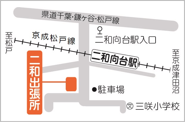 二和出張所地図