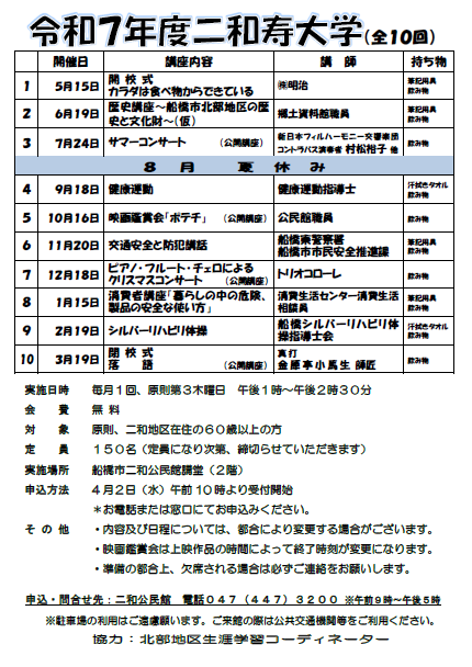 年間予定